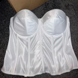 White bridal Corset